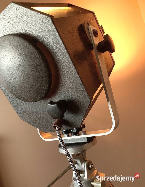 Lampa teatralna PRL Vintage loft Lampki biurkowe Poznań