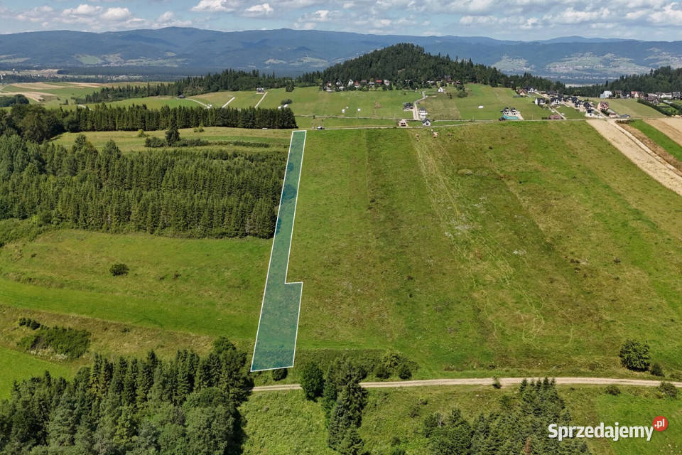 Działka budowlana z widokiem na Tatry Dursztyn małopolskie