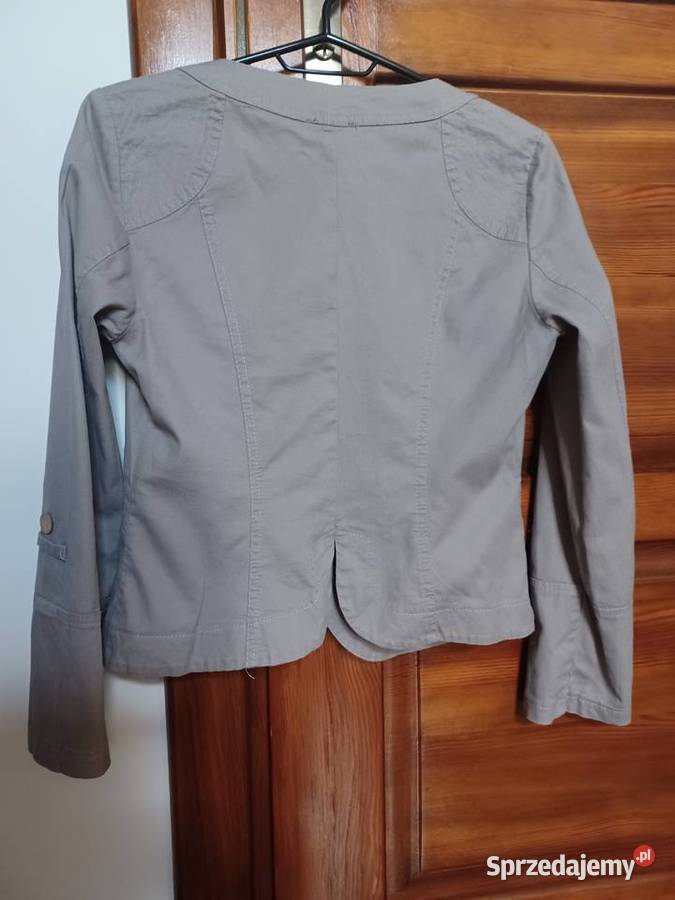 Szara lekka kurteczka bawełniana rozmiar SM szary/srebrny