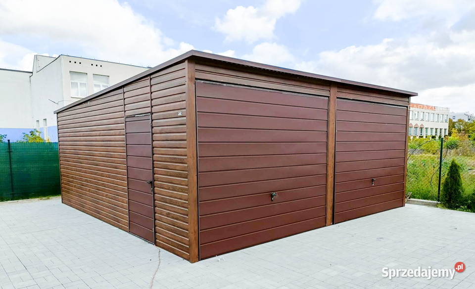 GARAŻ BLASZANY 6m x 58m 2X BRAMA UCHYLNA DRZWI blacha Opole sprzedam