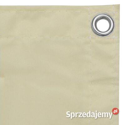 vidaXL Parawan balkonowy kremowy 120x300 tkanina Warszawa