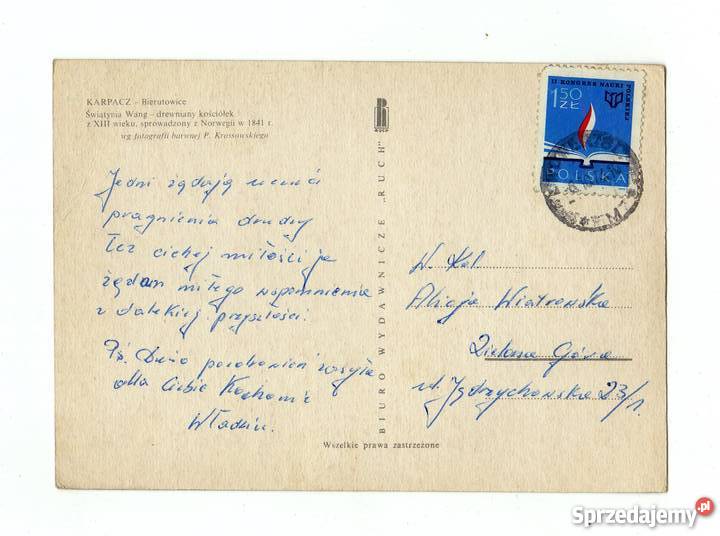 KARPACZ BIERUTOWICE WANG POCZTÓWKA Krynki