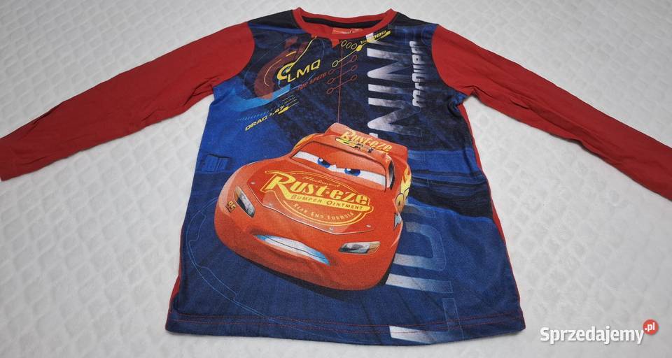 Koszulka długi rękaw chłopięca Auta Cars Disney Dla Dziecka