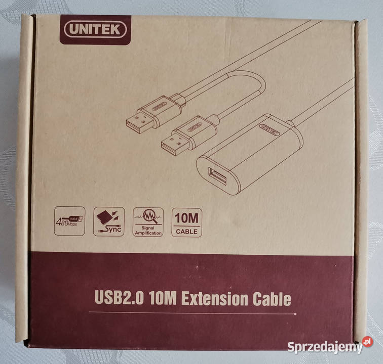 Przedłużacz USB aktywny Wzmacniacz USB 20 Unitek Warszawa
