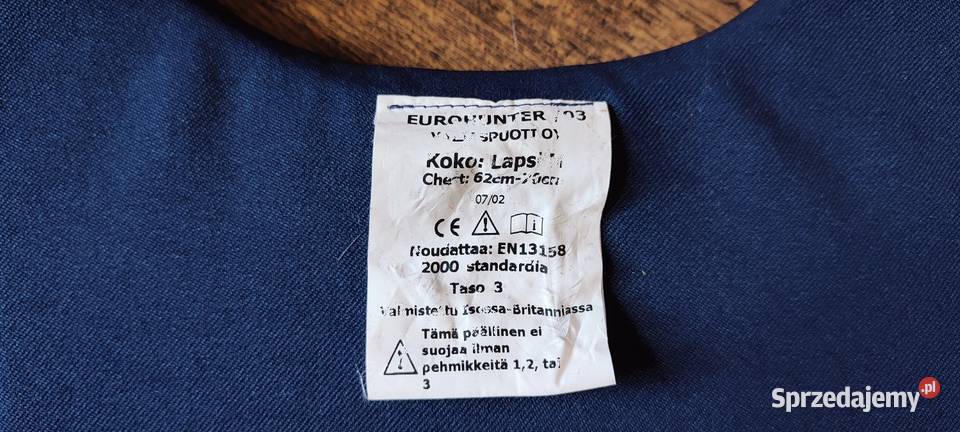 Kamizelka ochronna bezpieczeństwa jeździecka M małopolskie Jasień