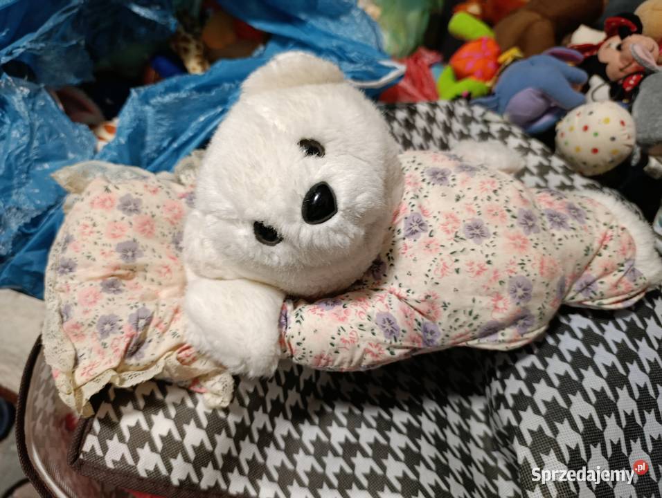 miś z poduszką pluszak zabawka pluszowa maskotka