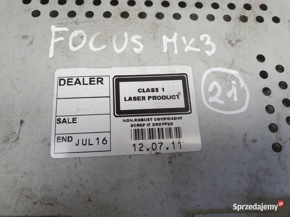 RADIO Ford Fiesta MK7 AA6T18C815HB Wyposażenie wnętrza lubelskie Rudka