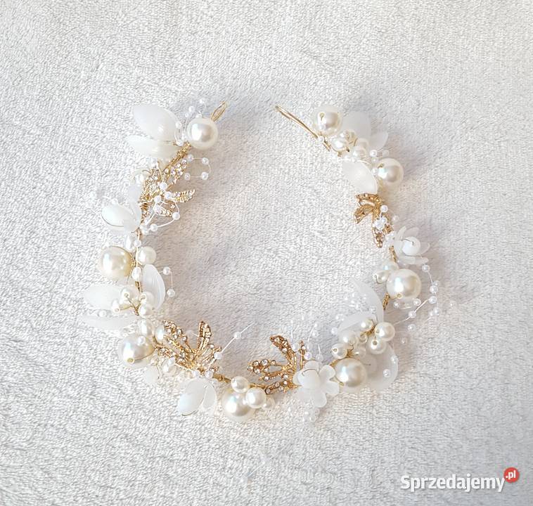 Ozdoba do włosów wianek tiara diadem ślub wesele