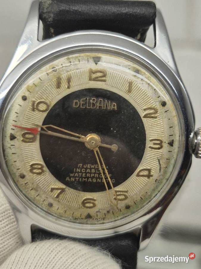Zegarek Delbana vintage Swiss Męskie Chorzów