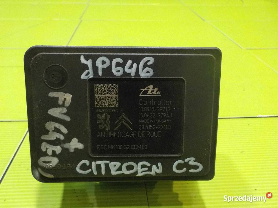 CITROEN C3 PICASSO 16 VTI 14r pompa ABS osobowe