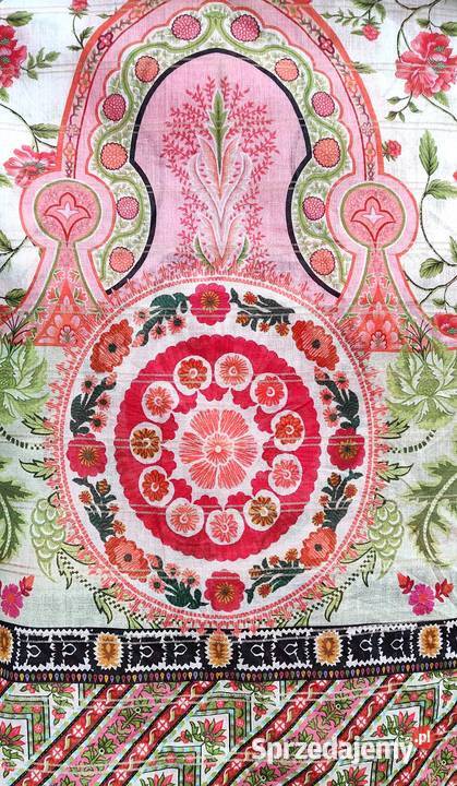 Duża lekka chusta chustka indyjska dupatta pareo Dla kobiet zachodniopomorskie Szczecin sprzedam