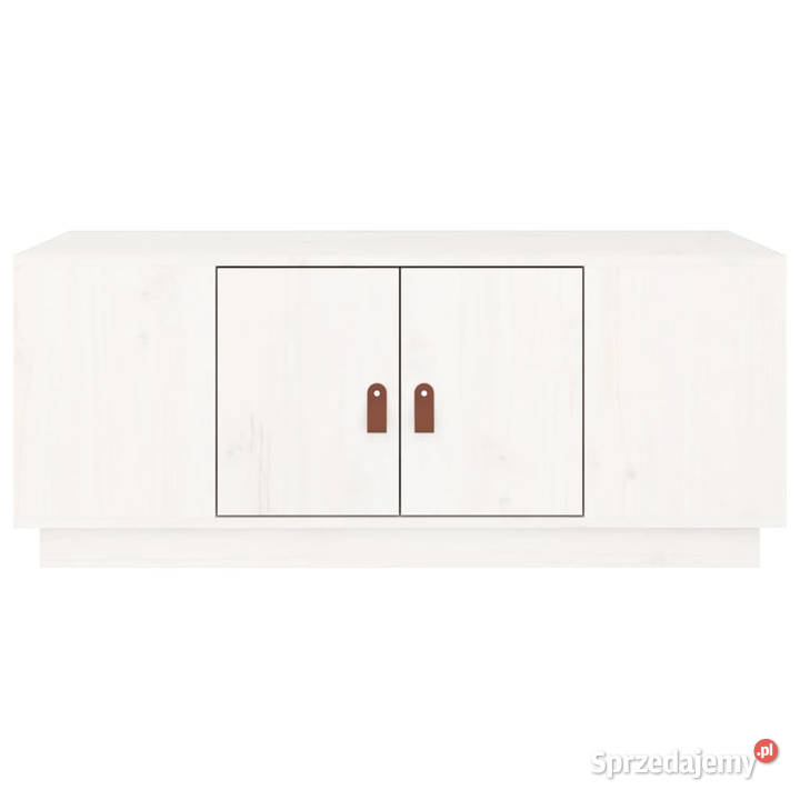 Stolik kawowy biały 100x50x41 lite drewno Warszawa