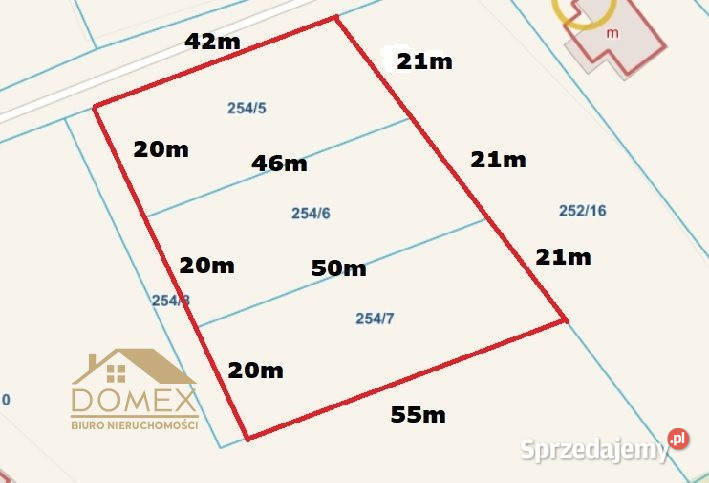 Sprzedaż gruntu 890m2 Wilamowice