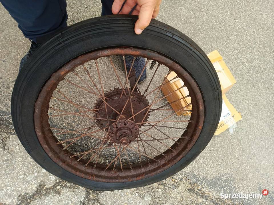 PStare tylnie koło do zabytkowego motocykla 19 Ruda Śląska
