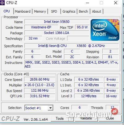 Workstation HP z600 2 procesory X5650 Liczba rdzeni procesora 6 Warszawa