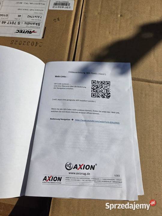 Nawigacja Citroen C4 Cactus Axion NIKPSA01Gen2 sprzedam