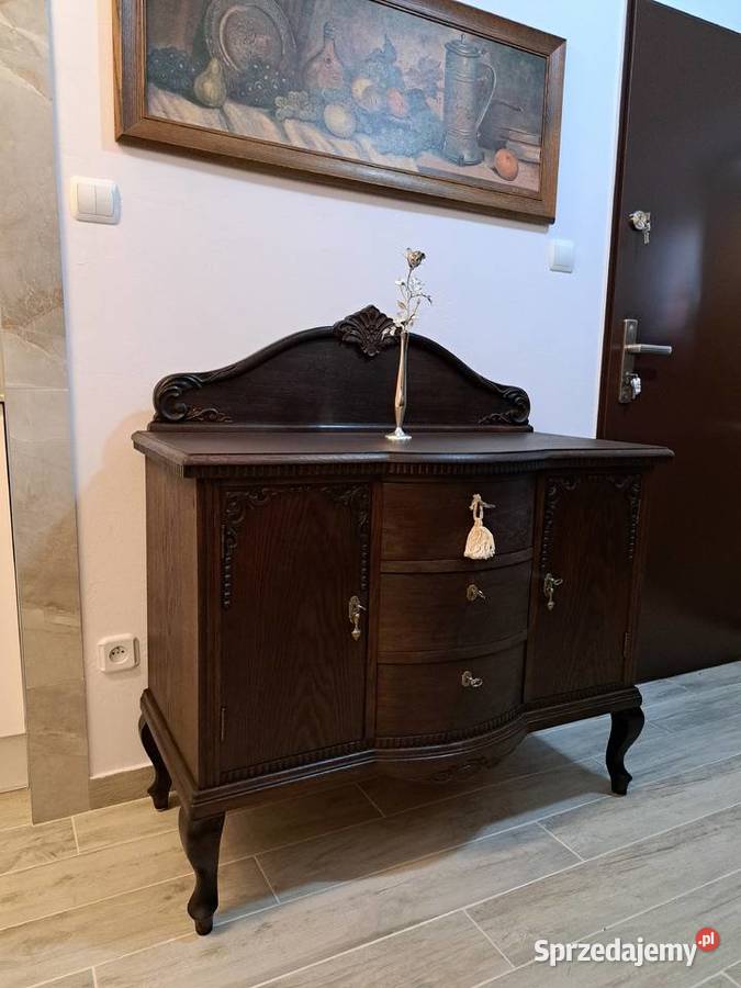 Śliczna komoda ludwikowska z koroną Myślibórz