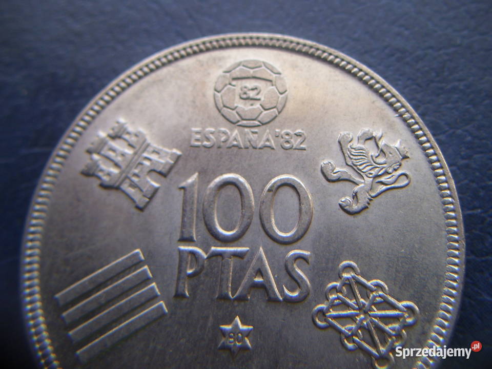 Stare monety 100 peset 1980 Mundial Hiszpania Lesko