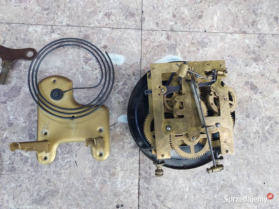 179 Zestaw mechanizm starego zegara ściennego Tczew sprzedam