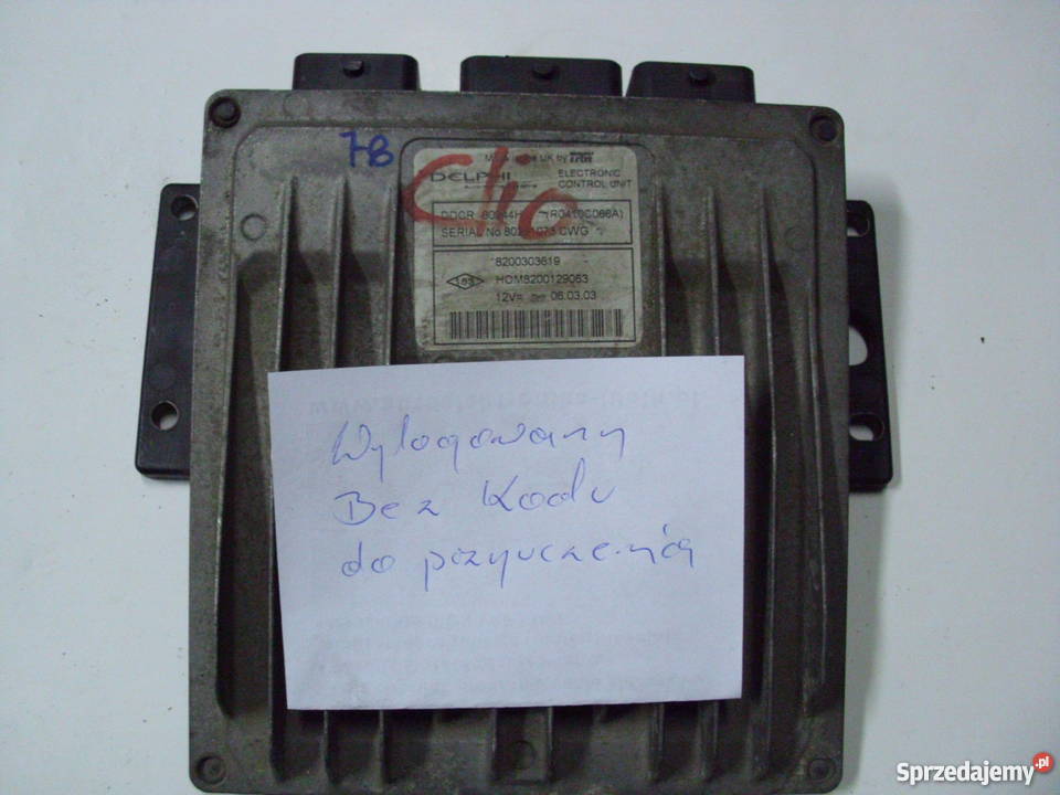 Komputer silnika RENAULT CLIO 15DCI 8200303619 komputery Lubin