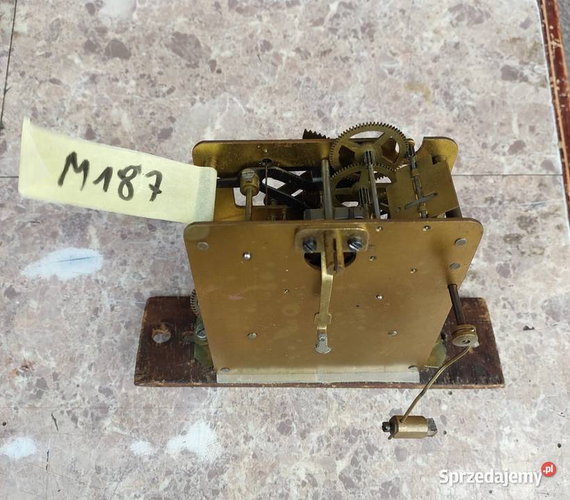 M187 Mechanizm starego zegara bufetowego Pozostałe Tczew