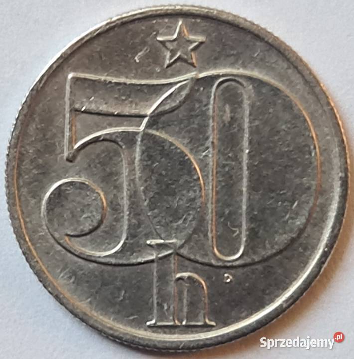 Moneta 50 Halerzy Czechosłowacja
