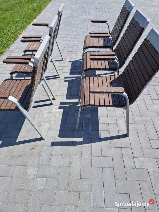 Krzesło krzesła fotel metalowo drewniane Głogowa