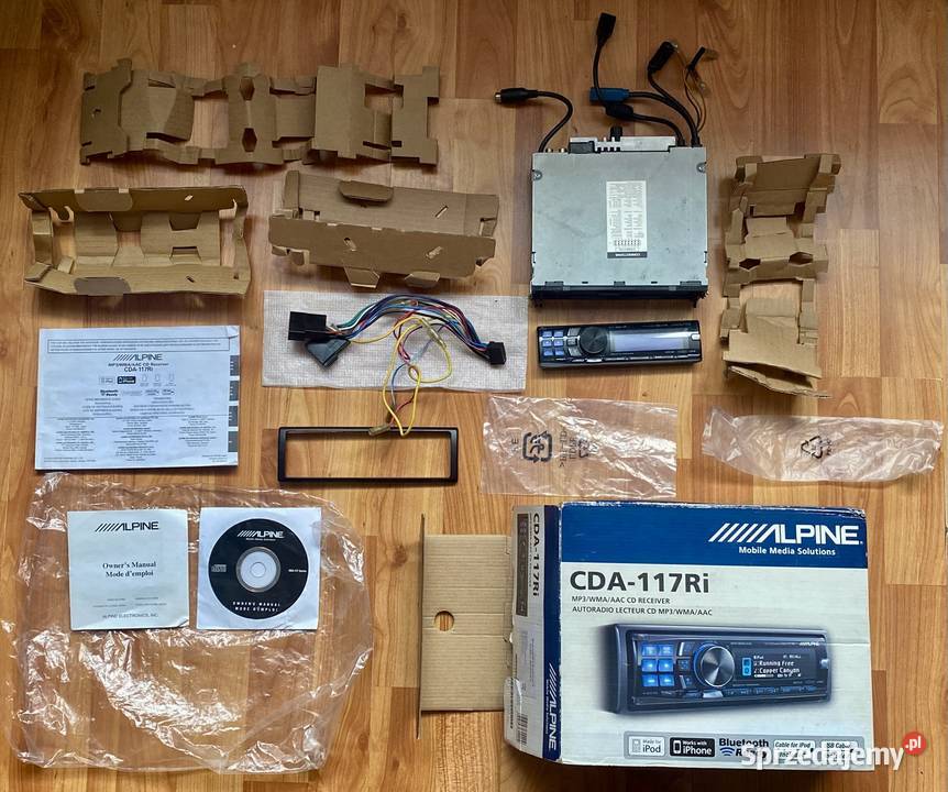 ALPINE CDA117RI I HiEnd I komplet I Ładny stan I MP3 Kępno