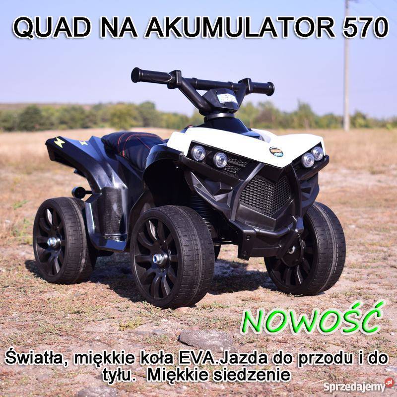 QUAD NA AKUMULATOR NA MIĘKKICH KOŁACH SUPER Toruń sprzedam