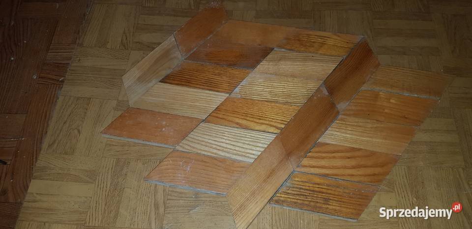 Mozaika jesionowa Hajnówka gr 12 mm około 22 m2 Parkiety Węgrów