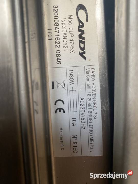 zmywarka Candy mazowieckie Sulejówek