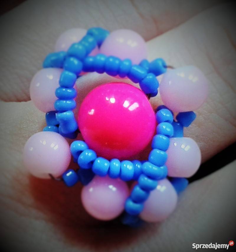 pierścionki plecione z koralików śląskie Katowice