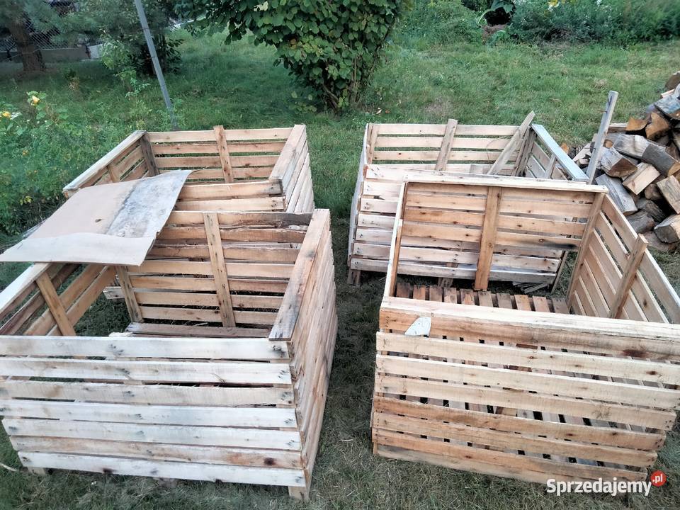 Drewniane skrzynie skrzyniopalety kosze na Dęblin