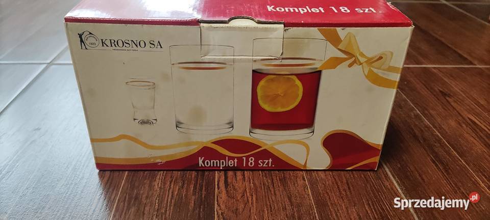 Nowy Zestaw szklanki literatki kieliszki 18 Gliwice