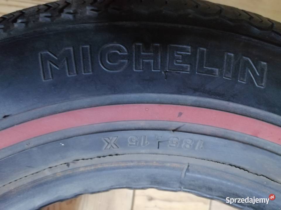 Opony 2 czerwony pasek Michelin 185 R15 Ford lato Kaszów