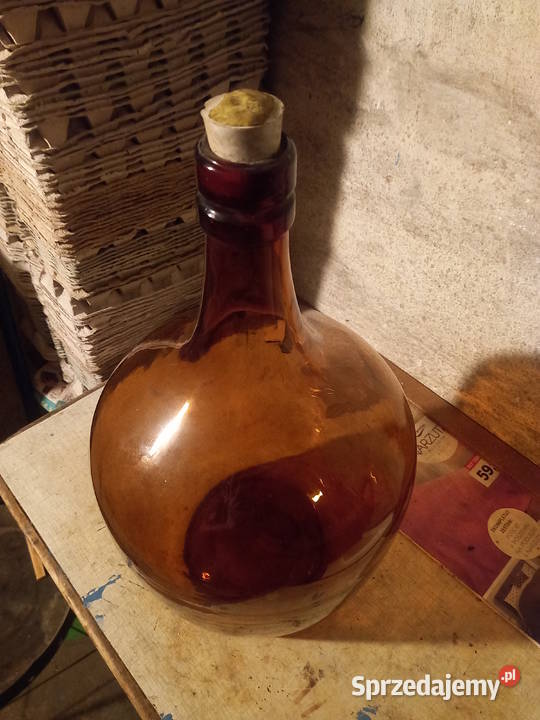 Słój Na Wino Gąsior Dymion Balon Na Zacier PRL odcienie brązowego Gliwice