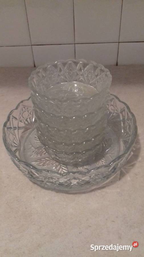 Owocarki szklane komplet Vintage do sprzedania małopolskie Kraków