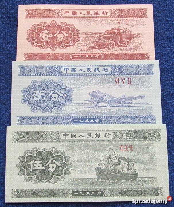 CHINY STARE FEN Kolekcjonerskie Banknoty Zestaw Numizmatyka Katowice