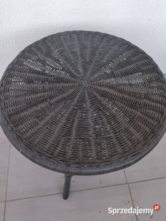 Stolik wiklinowy pleciony stoliczek ozdobny Siedlisko