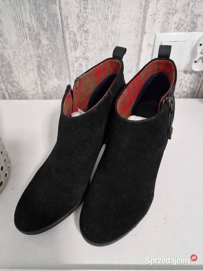 Skórzane botki Tommy Hilfiger Damskie zachodniopomorskie