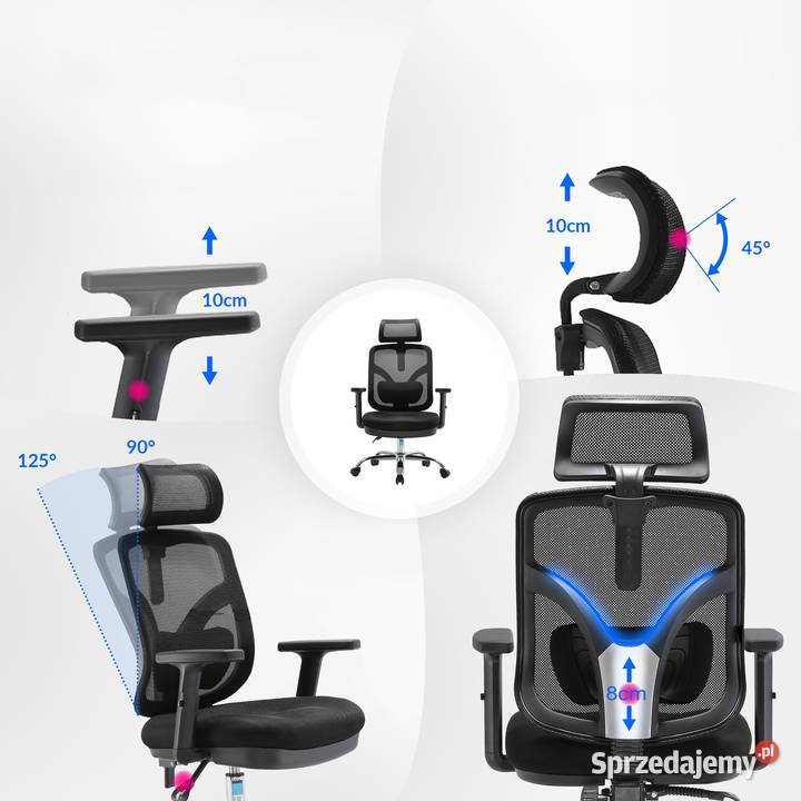 Fotel ergonomiczny ANGEL biurowy obrotowy Jarosław