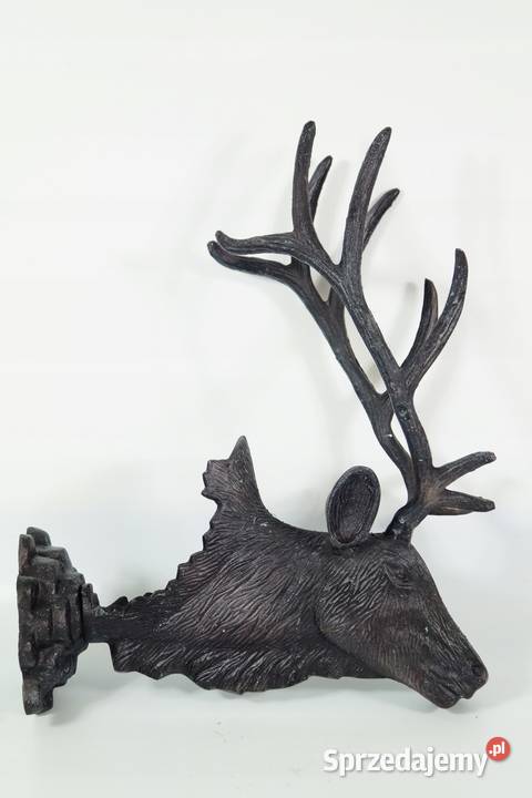 Figura metalowa JELEŃ trofeum myśliwskie figura wielkopolskie Gizałki