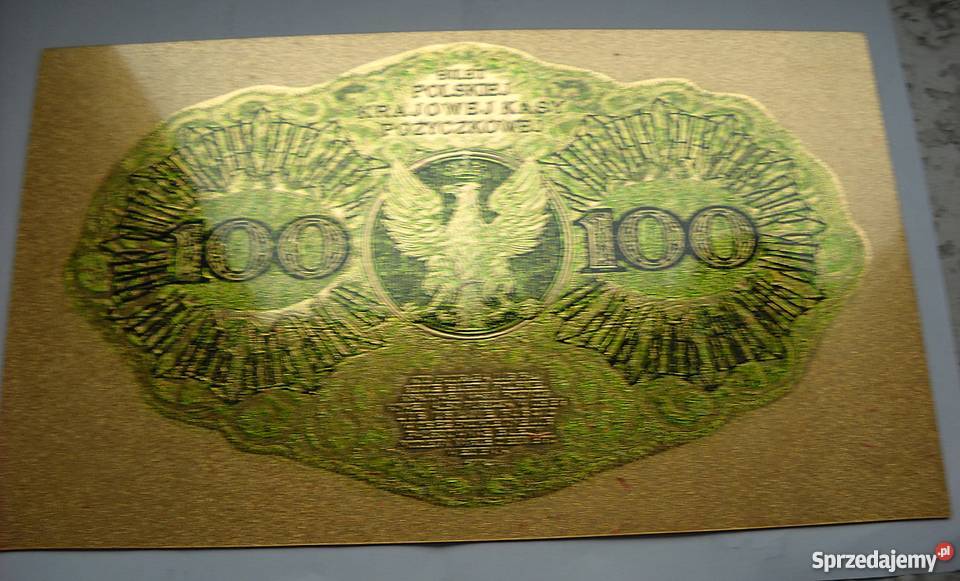 SKARBNICA NARODOWAKOPIA BANKNOTU100 MAREK mazowieckie Legionowo