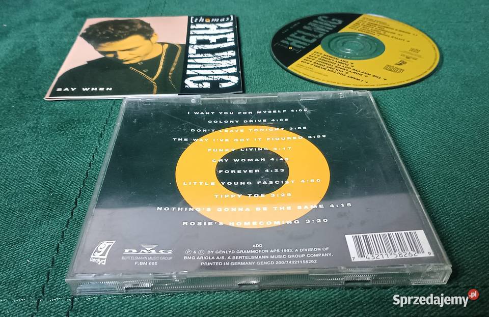 Thomas Helmig Say When CD CD Zbylitowska Góra sprzedam