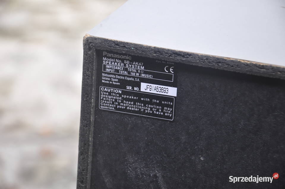 Panasonic SAAK47 Wieża Najwyższy Model Technics