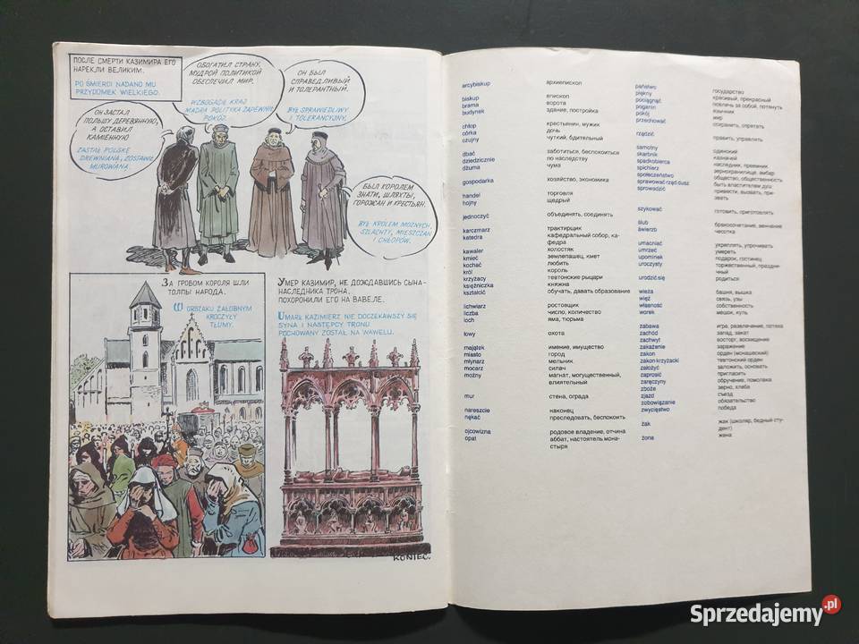 Kazimierz Wielki komiks dwujęzyczny język Gdynia