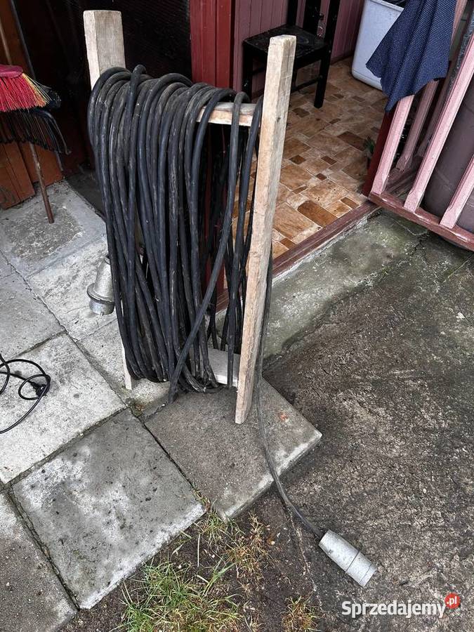 Przedłużacz siłowy gumowy 32A 6h 320v około 40m Giżycko sprzedam