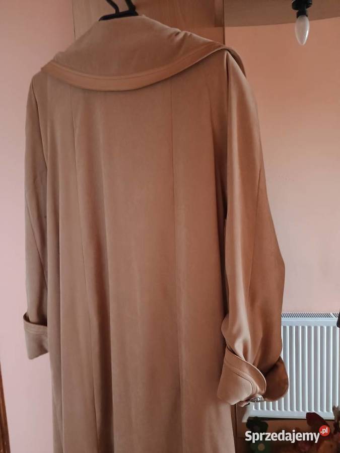 Płaszcz damski brązowy/beżowy wielkopolskie