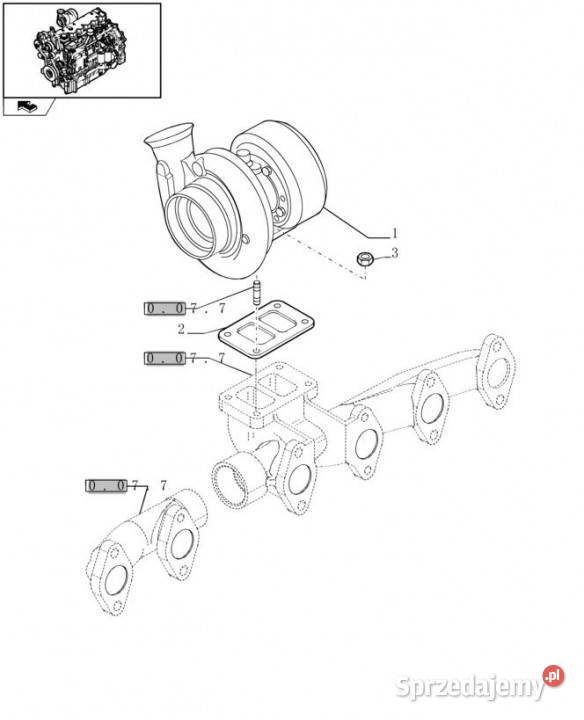 Holland T6090 Regen turbosprezarka 2854829R Jastrzębniki