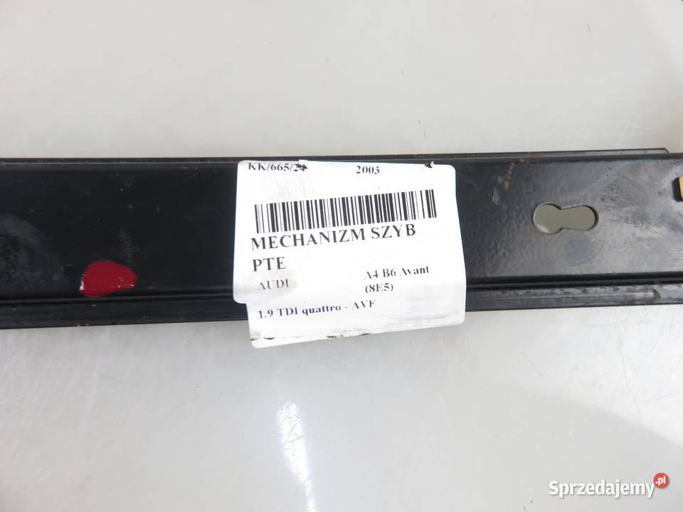 PODNOŚNIK SZYBY PRAWY TYLNY AUDI A4 B6